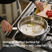 Tigaie din oțel inoxidabil Fissler Original-Profi Collection (Ø 24 cm) – suprafață de prăjire Novogrill, scală gradată interioară, compatibilă cu inducție 2