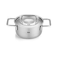 Fissler Pure Collection posuda za kuhanje od nehrđajućeg čelika s metalnim poklopcem i unutarnjom mjernom skalom – promjer 16 cm, 1,9 L, prikladno za indukciju 1