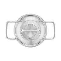Fissler Pure Collection posuda za kuhanje od nehrđajućeg čelika s metalnim poklopcem i unutarnjom mjernom skalom – promjer 16 cm, 1,9 L, prikladno za indukciju 4