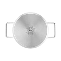 Fissler Pure Collection posuda za kuhanje od nehrđajućeg čelika s metalnim poklopcem i unutarnjom mjernom skalom – promjer 16 cm, 1,9 L, prikladno za indukciju 5