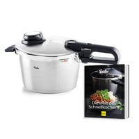 Fissler Vitavit Premium ekspres lonac set 4,5 L, Ø 22 cm, 4 razine kuhanja, stupanj kuhanja na pari, umetak i knjiga recepata, indukcija, proizvedeno u Njemačkoj 1