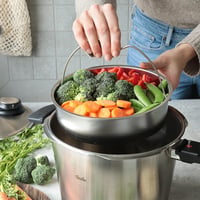 Nerezový tlakový hrniec Fissler Vitavit Premium, 6 litrov, 22 cm, 4 úrovne varenia, s vložkou, na indukciu, vyrobený v Nemecku 3
