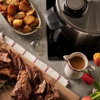 Nerezový tlakový hrniec Fissler Vitavit Premium, 6 litrov, 22 cm, 4 úrovne varenia, s vložkou, na indukciu, vyrobený v Nemecku 9