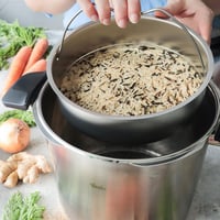 Nerezový tlakový hrniec Fissler Vitavit Premium, 6 litrov, 22 cm, 4 úrovne varenia, s vložkou, na indukciu, vyrobený v Nemecku 4