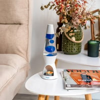 Lampă cu lavă FISURA fără lumânare – Lampă cu lavă albastră-albă, care nu necesită electricitate – Cadou original – 29 x 8,5 cm (lumânarea nu este inclusă) 3