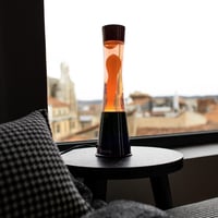 FISURA Lava lampa narančasta - Srebrno kromirano postolje, narančasta tekućina i lava, sa zamjenskom žaruljom - 11 x 11 x 39,5 cm 6