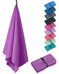 Fit-Flip utierka z mikrovlákna ľahká a kompaktná na fitness a šport azúrová 30x50 cm 1