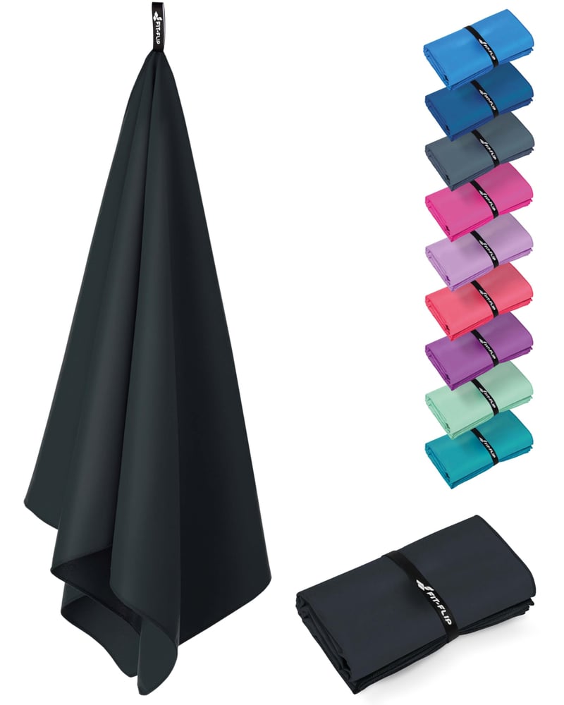Prosop de mâini din microfibră Fit-Flip, ușor și compact, pentru fitness și sport