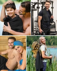 Prosop de mâini din microfibră Fit-Flip, ușor și compact, pentru fitness și sport 5