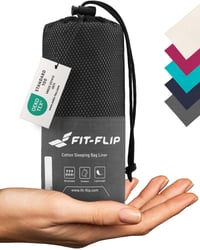 Sac de dormit ultraușor Fit-Flip din bumbac sau microfibră – Sac de dormit compact de vară pentru drumeții și călătorii 1