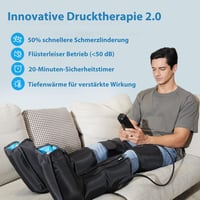 FIT KING 3-in-1 Láb Masszírozó Hőkezeléssel és Kompresszióval - Légnyomásos Terápia, Fájdalomcsillapítás, Vérkeringés Javítás 4