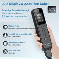 FIT KING 3-in-1 Láb Masszírozó Hőkezeléssel és Kompresszióval - Légnyomásos Terápia, Fájdalomcsillapítás, Vérkeringés Javítás 6