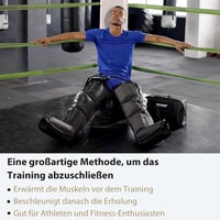 FIT KING Láb Masszírozó Kompressziós Csizma - Sportolói Regeneráció és Vérkeringés Javítás Fájdalomcsillapítással (Közepes Méret) 2
