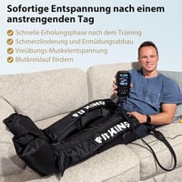 FIT KING Láb Masszírozó Kompressziós Csizma - Sportolói Regeneráció és Vérkeringés Javítás Fájdalomcsillapítással (Közepes Méret) 4