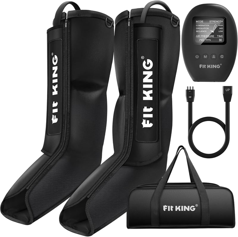FIT KING Lábmasszírozó Kompressziós Masszázs Lábra és Lábfejre Nyirokdrénázs