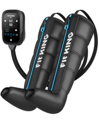 FIT KING Masážne zariadenie na nohy Recovery Boots veľkosť M, 5-zónové nabíjateľné kompresné masážne čižmy pre rýchlu regeneráciu 1