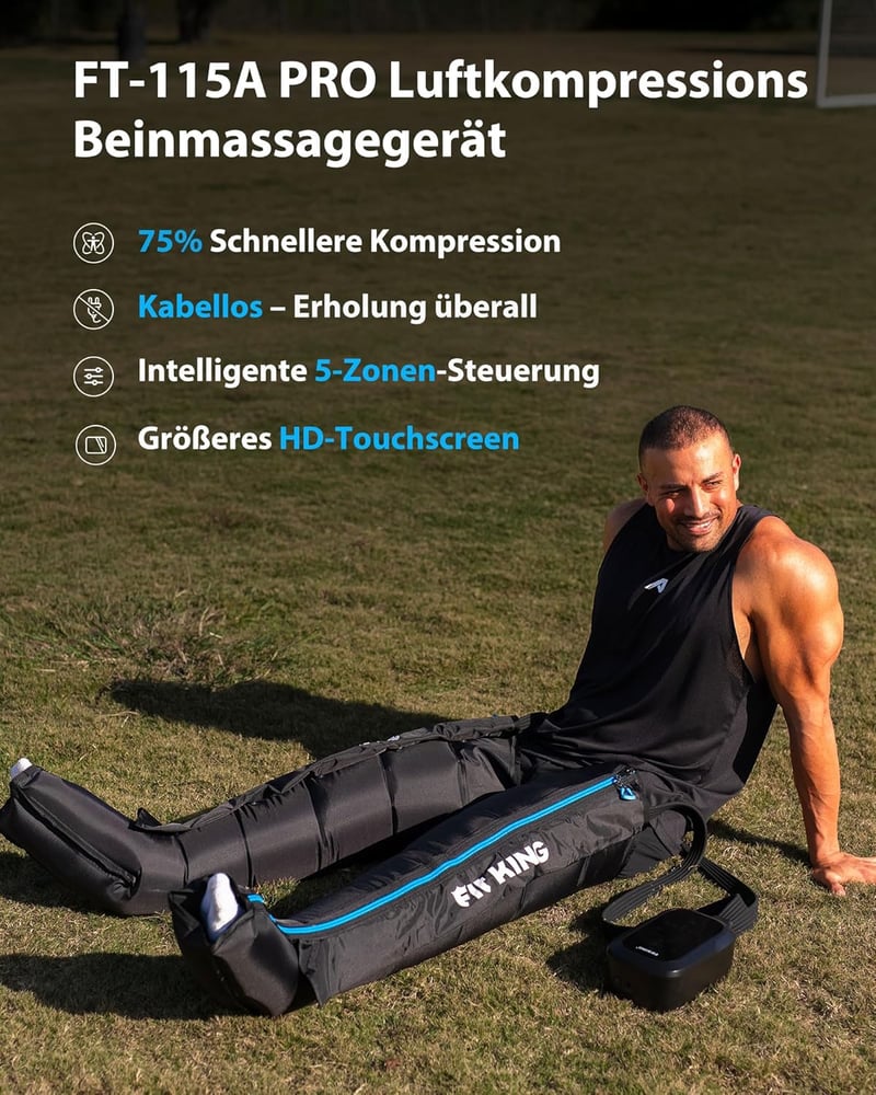 FIT KING Vezeték nélküli lábmasszírozó kompressziós csizma M/L méret