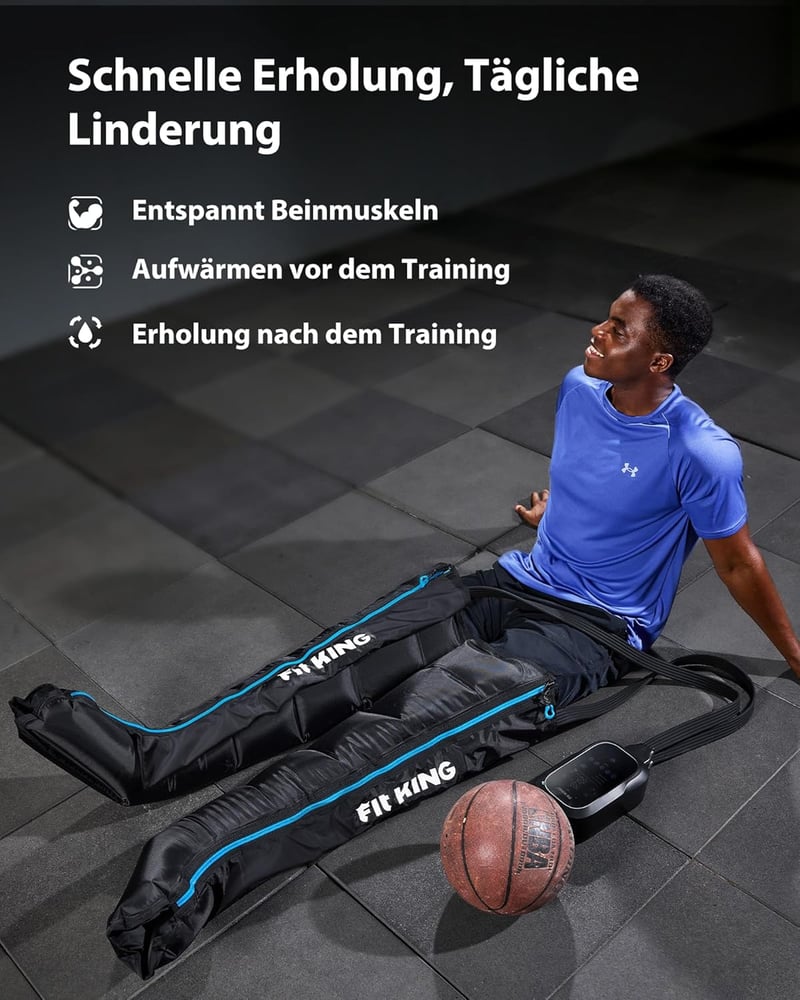 FIT KING Vezeték nélküli lábmasszírozó kompressziós csizma M/L méret