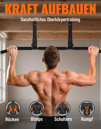 Bară de tracțiuni Fitarc montabilă pe perete cu suport pentru grindă, pentru sală de fitness acasă, echipament pentru antrenament de forță și fitness 3
