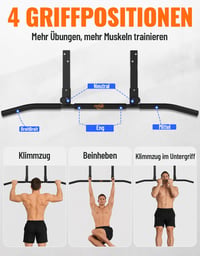 Bară de tracțiuni Fitarc montabilă pe perete cu suport pentru grindă, pentru sală de fitness acasă, echipament pentru antrenament de forță și fitness 4