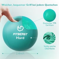 FitBeast 6 darabos stresszlabda szett, tojás és gömb alakú, erősítő és fogásgyakorlat labdák 4