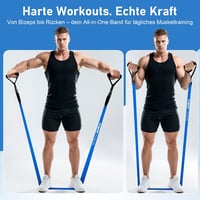 FitBeast ellenállásszalag készlet 5 db, fogantyúval és ajtórögzítővel, 5-125 LBS 3