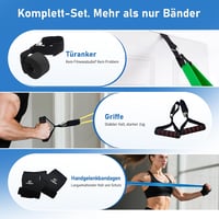 FitBeast ellenállásszalag készlet 5 db, fogantyúval és ajtórögzítővel, 5-125 LBS 5