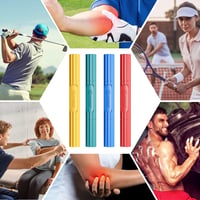Flexibilná terapeutická tyč FitBeast Flex Therapy Bar, sada 4 ks (žltá, zelená, modrá, červená) proti bolesti tenisového a golfového lakťa, posilňovač stisku ruky 6