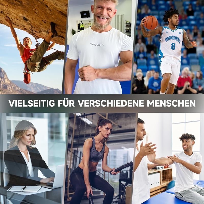 FitBeast Kézerősítő Készlet - 5 Részes Állítható Markolatfejlesztő, Ujjerősítő Edzőeszköz, Csuklóerősítő és Stresszoldó Labda Férfiaknak és 