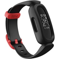 Ceas inteligent pentru copii Fitbit Ace 3 – Fețe de ceas animate, autonomie a bateriei de 8 zile, rezistență la apă 50 m, Negru/Roșu 1