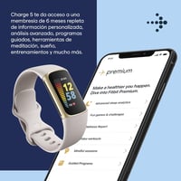 Fitbit Charge 5 aktivitáskövető okosóra - moon white/arany - univerzális méret 6