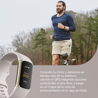 Fitbit Charge 5 aktivitáskövető okosóra - moon white/arany - univerzális méret 2