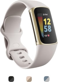 Fitbit Charge 5 aktivitáskövető okosóra - moon white/arany - univerzális méret 1