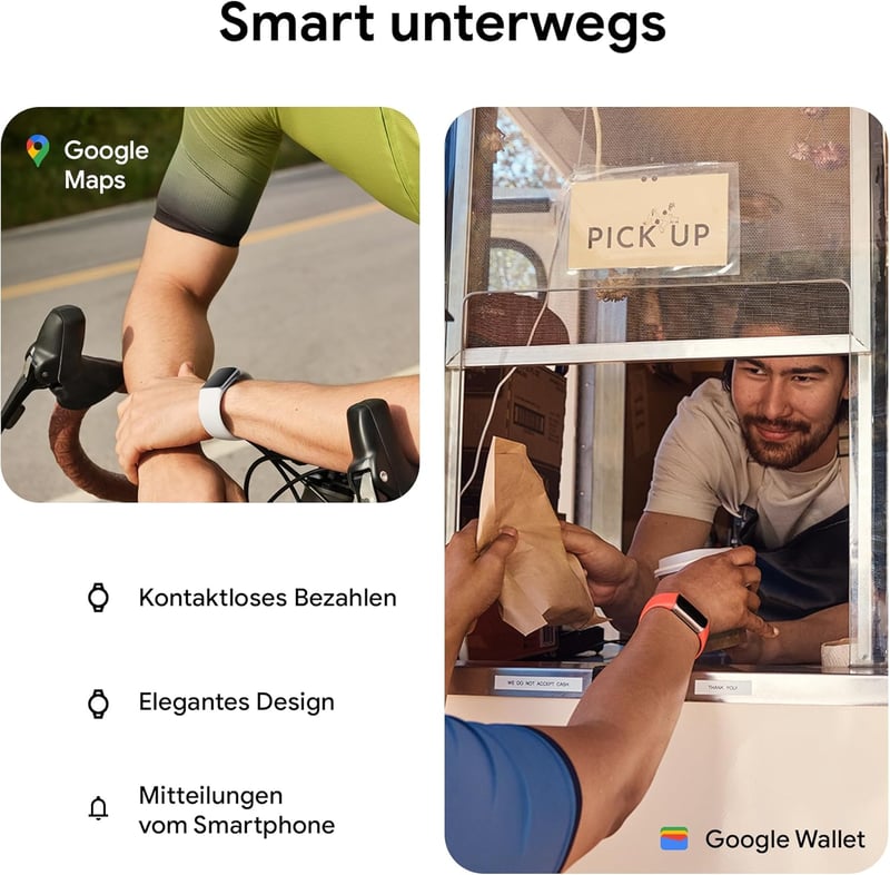 Fitbit Charge 6 Aktivitásmérő 6 Hónapos Prémium Tagsággal és Google Wallet - Single, Porcelain / aluminium silver