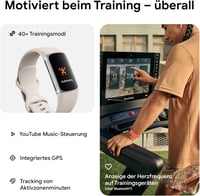 Fitbit Charge 6 Aktivitásmérő 6 Hónapos Prémium Tagsággal és Google Wallet - Single, Porcelain / aluminium silver 3