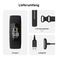 Brățară de fitness Fitbit Google Charge 6 - 6 luni Google Health Premium, autonomie baterie 7 zile, Google Wallet și Maps, Obsidiani/Negru 9