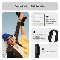 Brățară de fitness/Smartwatch Fitbit Inspire 3 - Negru/Midnight Zen, Monitorizare ritm cardiac, Gestionarea stresului, Analiza somnului, baterie cu autonomie de 10 zile, abonament Premium pe 6 luni, Android/iOS 7