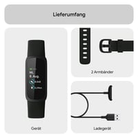 Brățară de fitness/Smartwatch Fitbit Inspire 3 - Negru/Midnight Zen, Monitorizare ritm cardiac, Gestionarea stresului, Analiza somnului, baterie cu autonomie de 10 zile, abonament Premium pe 6 luni, Android/iOS 8