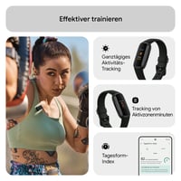 Brățară de fitness/Smartwatch Fitbit Inspire 3 - Negru/Midnight Zen, Monitorizare ritm cardiac, Gestionarea stresului, Analiza somnului, baterie cu autonomie de 10 zile, abonament Premium pe 6 luni, Android/iOS 4