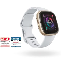Inteligentné hodinky Fitbit Sense 2 so vstavaným GPS, EKG a riadením stresu, analýzou spánku, hmlisto modrá/zlatý hliník, kompatibilné s Android a iOS 2