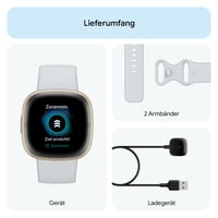 Inteligentné hodinky Fitbit Sense 2 so vstavaným GPS, EKG a riadením stresu, analýzou spánku, hmlisto modrá/zlatý hliník, kompatibilné s Android a iOS 10