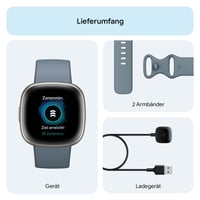 Inteligentné hodinky Fitbit Versa 4 so vstavaným GPS, 6-dňovou výdržou batérie, vodotesné, fitness tracker kompatibilný s Androidom a iOS 7
