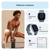Inteligentné hodinky Fitbit Versa 4 so vstavaným GPS, 6-dňovou výdržou batérie, vodotesné, fitness tracker kompatibilný s Androidom a iOS 4
