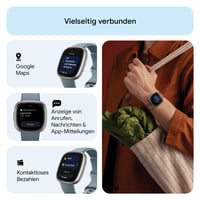 Inteligentné hodinky Fitbit Versa 4 so vstavaným GPS, 6-dňovou výdržou batérie, vodotesné, fitness tracker kompatibilný s Androidom a iOS 5
