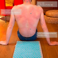 Fitem XL Akupresszúrás Matrac Párnával - Hátfájás, Nyaki Fájdalom és Isiász Enyhítésére - Relaxációs Masszázs Szőnyeg Alvászavar Csökkentésé 5