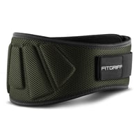 FITGRIFF Vzpieračský opasok - Tréningový opasok na kulturistiku, silový trojboj, CrossFit (Army Green, XS) 1