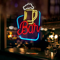 FITNATE LED Bár Dekoráció, USB Neon Világító Felirat, Állítható Fényerővel, Falra Szerelhető, Parti, Hálószoba, Éjszakai Klub Dekorációhoz 2