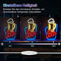 FITNATE LED Bár Dekoráció, USB Neon Világító Felirat, Állítható Fényerővel, Falra Szerelhető, Parti, Hálószoba, Éjszakai Klub Dekorációhoz 5