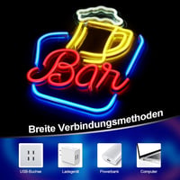 FITNATE LED Bár Dekoráció, USB Neon Világító Felirat, Állítható Fényerővel, Falra Szerelhető, Parti, Hálószoba, Éjszakai Klub Dekorációhoz 3