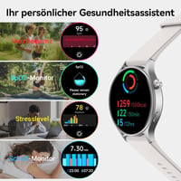 Fitpolo Okosóra 1.32" AMOLED Kijelző, 110+ Sportmód, Pulzusmérő, SpO2, Alvásmonitor, iOS/Android 4